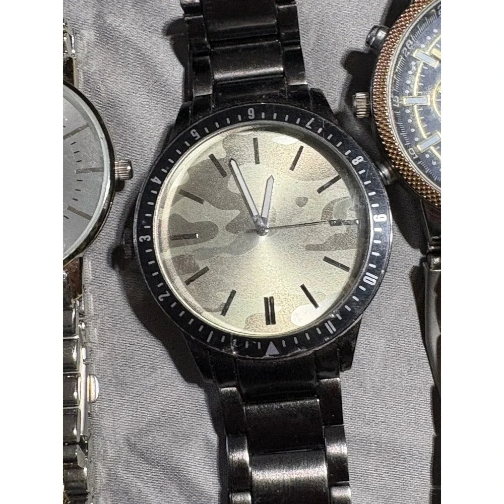 Mens Watch Lot 8pc Armitron Beverly Hills Polo Club INC Red Ape Digital Analog